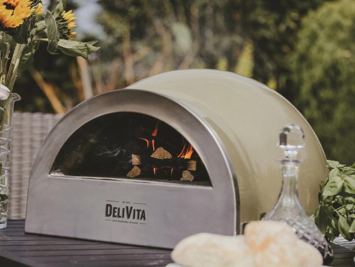 Immagine prodotto Delivita Pizzaofen Olive Grün (Legno del forno per pizza)