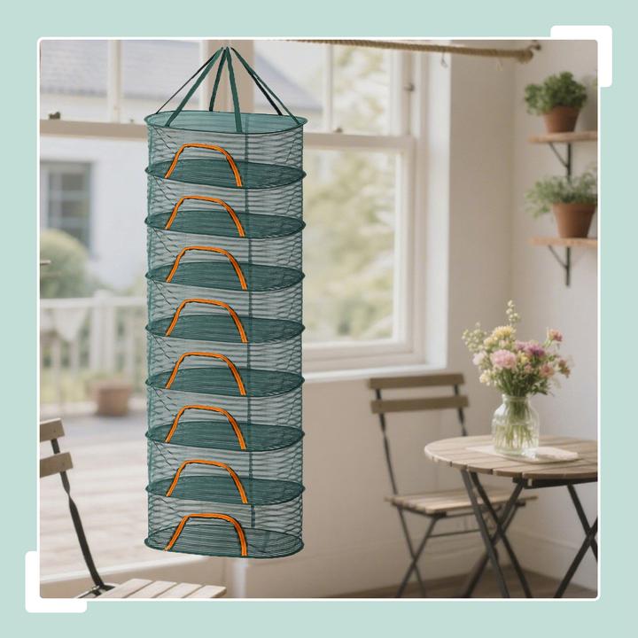 Produktbild Relaxdays Faltbares Trockennetz Oval