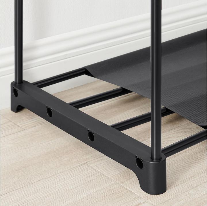 Produktbild Songmics Garderobenständer Schwarz, Detailmaterial: Stahl