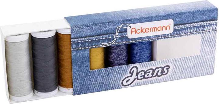 Image du produit Kit de fils de jeans en 6 couleurs x 150m (150 m)