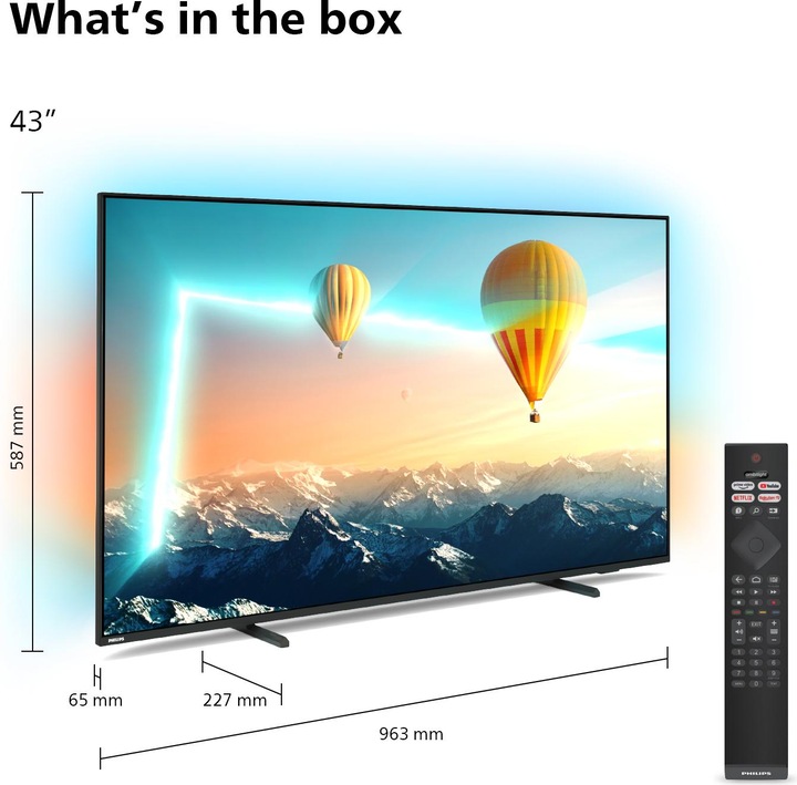 Actual product image Philips 43PUS8007 (43", PUS8007, LED, 4K, 2022)