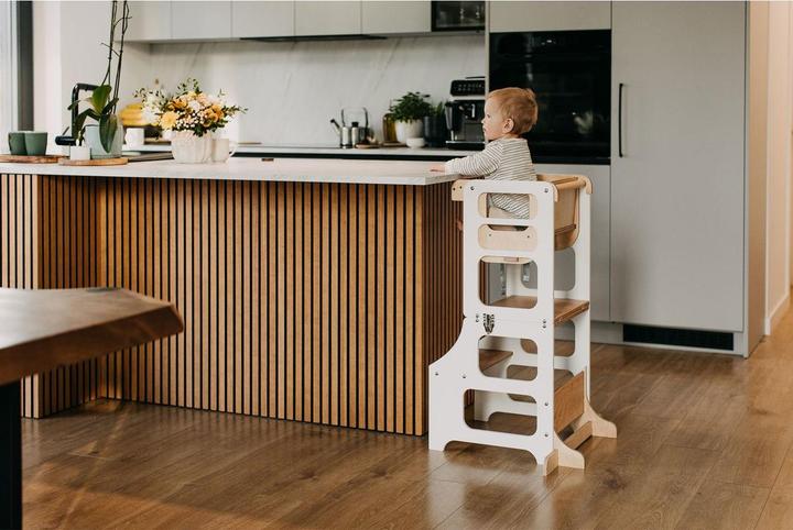 Image du produit Duck Woodworks klappbarer Lernturm und Hochstuhl