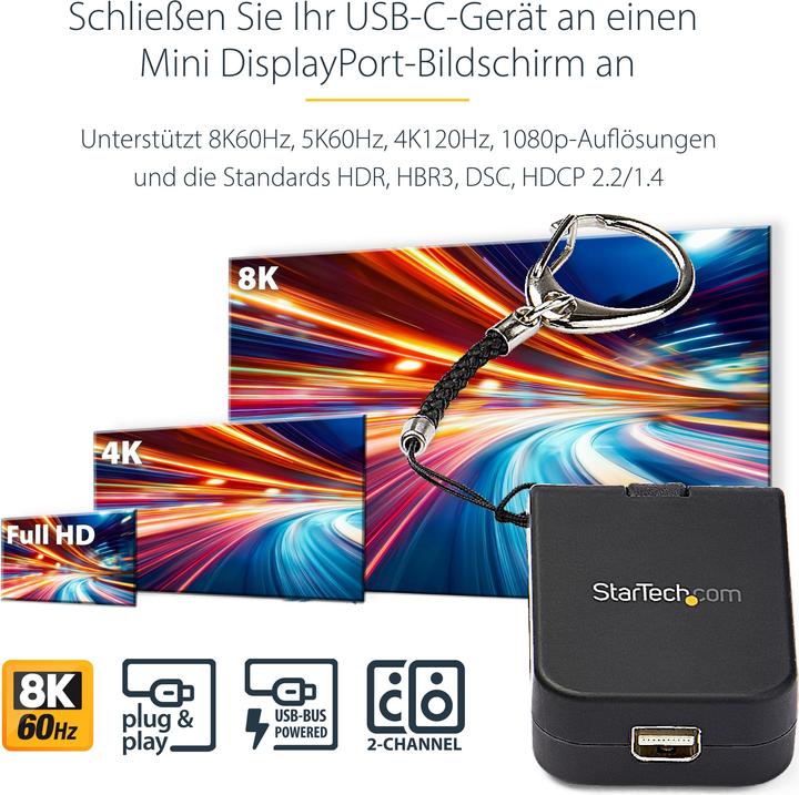 Produktbild StarTech Cdp2mdpfc (Mini DP, 4.80 cm)