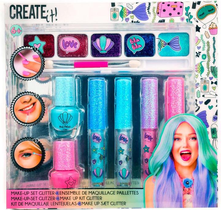 Immagine prodotto Canenco CREATE it! - Make-up Set - Glitzer - 7-teilig