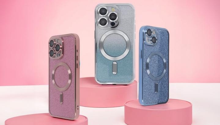 Produktbild Tecto Shield SparkleFlex Mag Case for iPhone 11 blue (Apple iPhone 11)