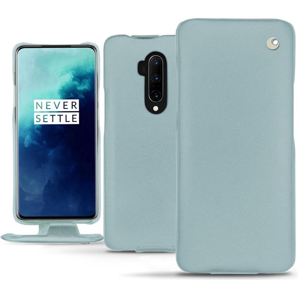 Noreve Lederschutzhülle vertikal (OnePlus 7T Pro), Smartphone Hülle, Blau