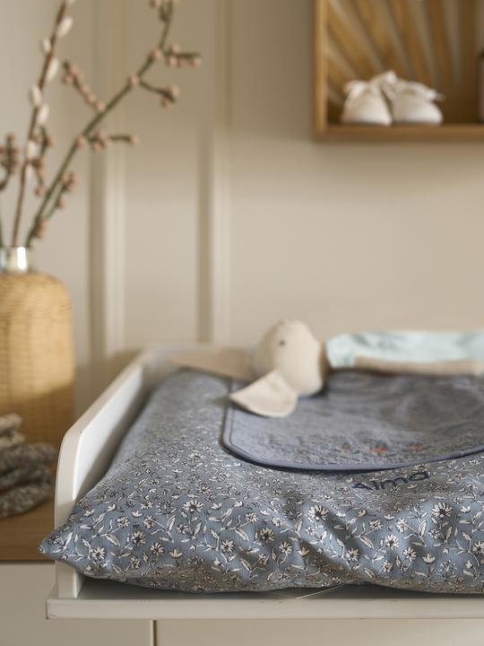 Actual product image Vertbaudet Baby Wickelauflagen-Set INDIEN BLUME, personalisierbar (72 x 49 cm)