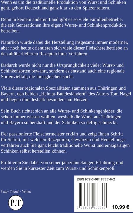 Immagine prodotto Wurstrezepte aus Thüringen und Bayern (Tedesco, Tom Nagel, Triegel Peggy, 2022)