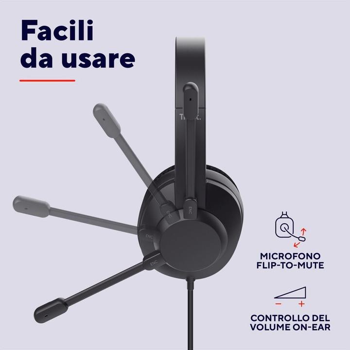 Produktbild Trust Ayda Max Usb-Enc Headset (Kabelgebunden, USB-A)
