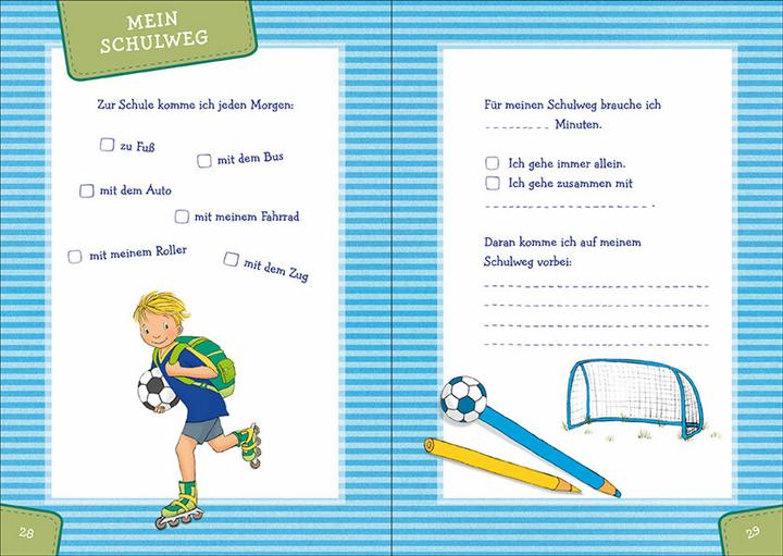Actual product image Mein erster Schultag - Fussball (German, Steffi Wöhner, 2020)