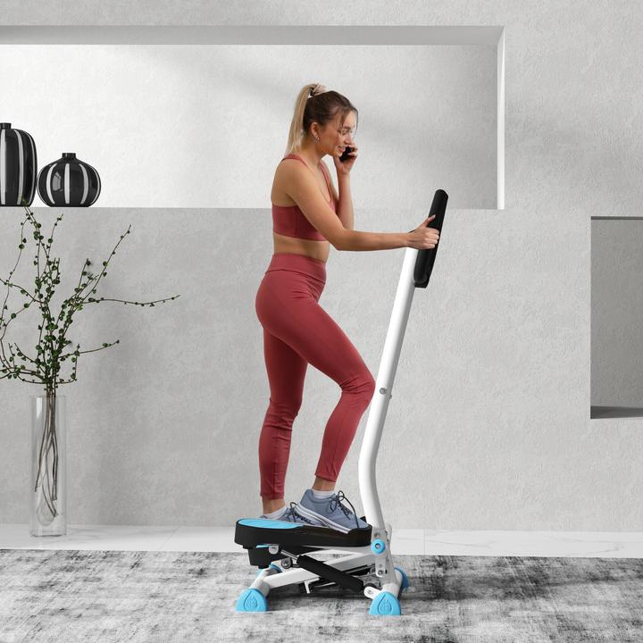 Produktbild Homcom Steppmaschine Stahl, ABS Blau+Schwarz