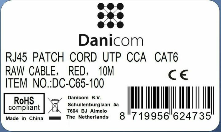 Produktbild Dsit CAT 6 Netzwerkkabel U/UTP (U/UTP, CAT6, 10 m)