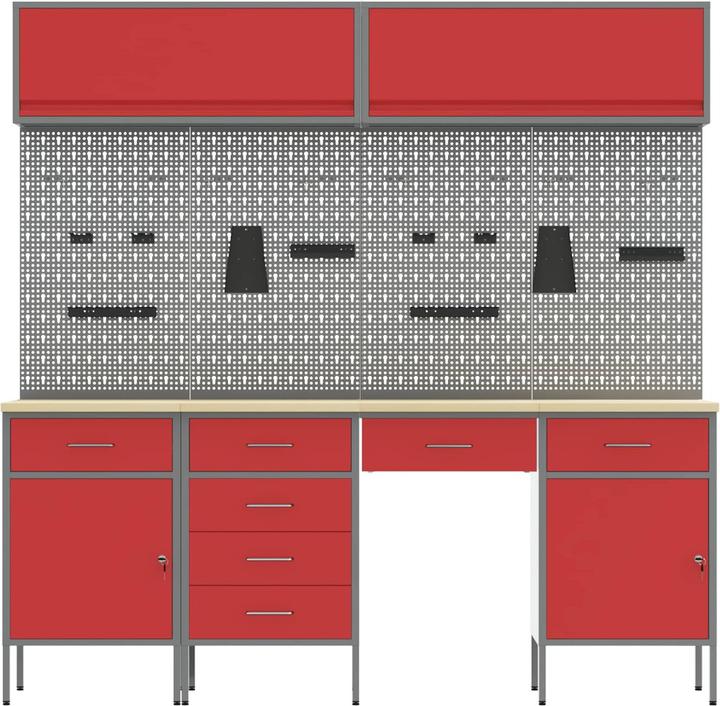 Produktbild vidaXL Werkstattschrank (55 cm, 200 cm)