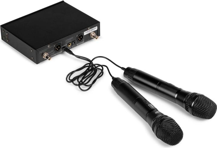Actual product image Power Dynamics PD522 microfoonsysteem met 2 draadloze UHF microfoons - 2x 100 kanalen