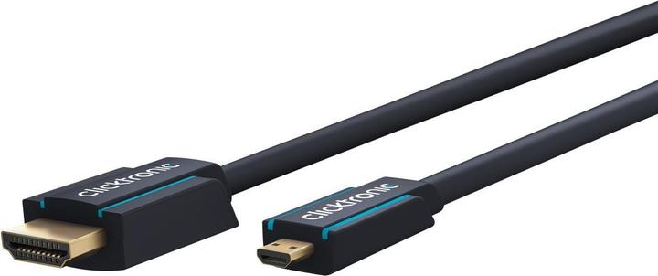 Image du produit clicktronic micro HDMI (Typ D) — HDMI (Typ A) (5 m, HDMI, 2.0)