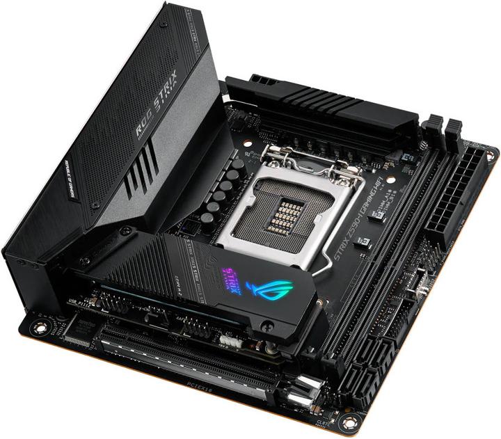 Actual product image ASUS ROG STRIX Z590-I GAMING WIFI (LGA 1200, Intel Z590, Mini-ITX)
