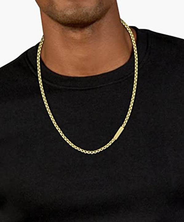 Image du produit Lacoste - Timeless gold-plated necklace for men L'Essentiel 2040122 (Acier inoxydable)