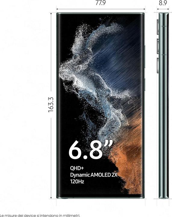Produktbild Samsung Galaxy S22 Ultra (128 GB, Green, 6.80", Dual SIM, 5G)