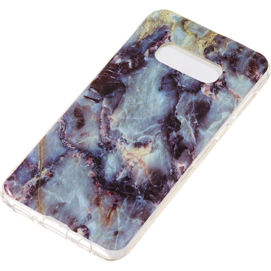Thumbnail - Cover-Discount Silikon Gummi Case Marble (Samsung Galaxy S10e), Smartphone Hülle, Blau