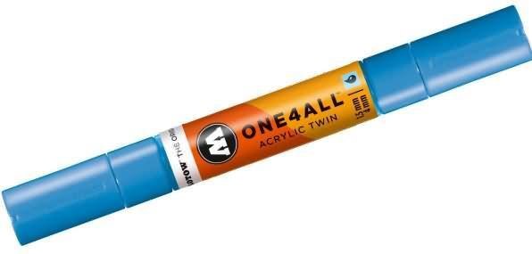 Actual product image Molotow Marqueur pour Maquettes - One4All Twin - Acrylique Bleu Intense Moyen - 1,5/4mm - -161 - 15 cm (1x)