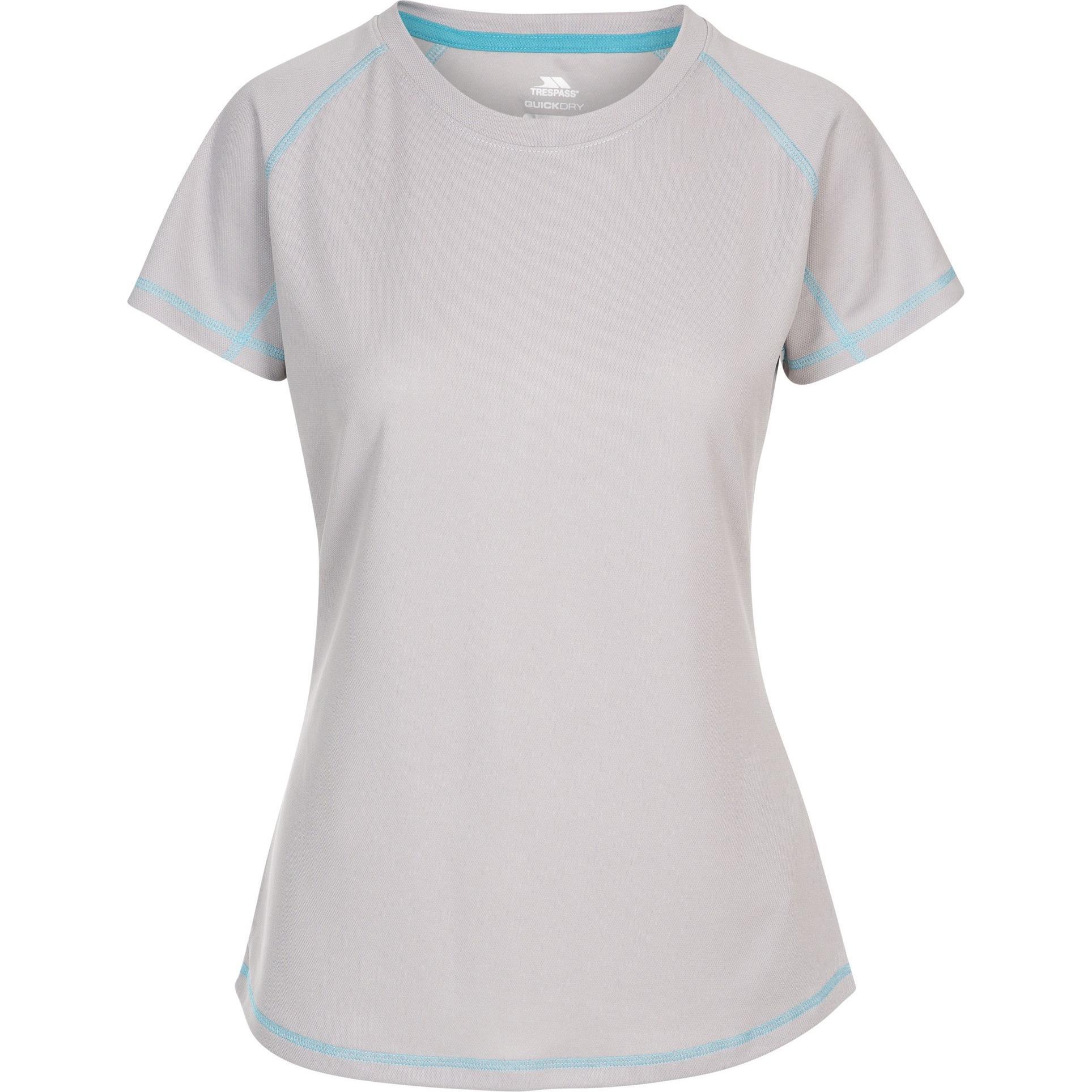 Trespass, Damen, Sportshirt, Viktoria - Damen T-Shirt (L), Silber, L