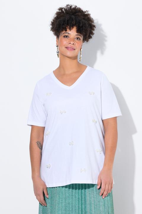 Produktbild Miamoda T-Shirt, A-Linie, Schleifen aus Zierperlen (54)