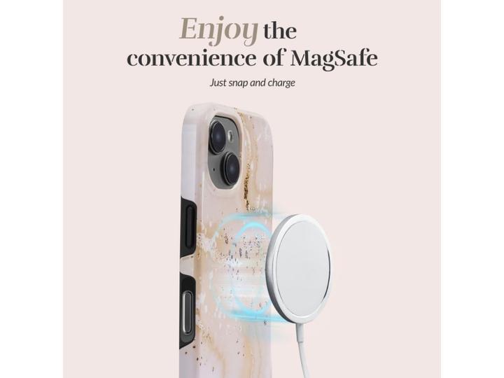 Actual product image Mio Back panel cover Gold Marble Magsafe Compatible for iPhone 17 Pro Max (Apple iPhone 17 Pro Max)