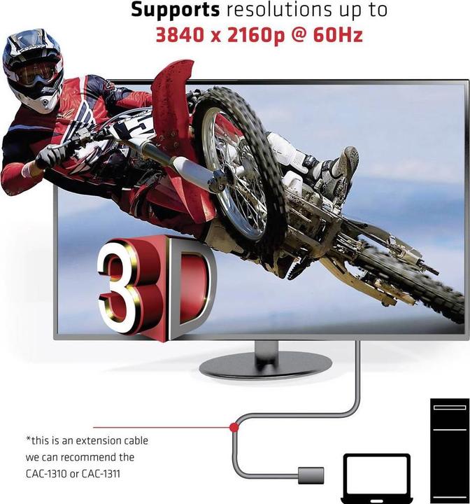Produktbild Club 3D HDMI (Typ A) — HDMI (Typ A) (3 m, HDMI, 2.0)