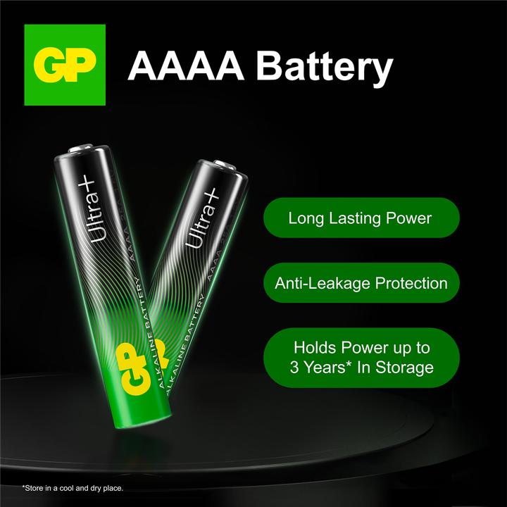 Immagine prodotto GP Batteries Super alcalina AAAA (2 pz., AAAA, 525 mAh)