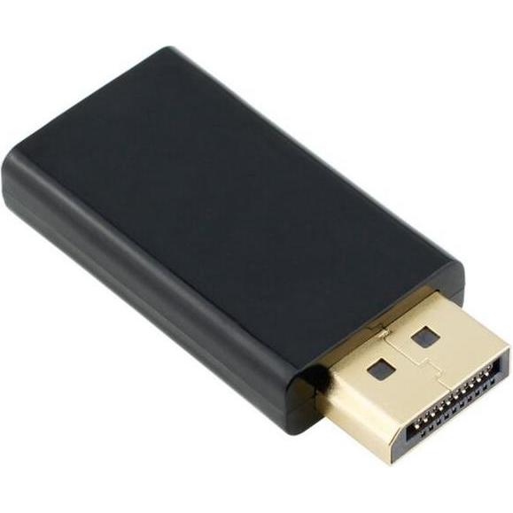 Thumbnail - JTI Displayport-auf-HDMI-Adapter (HDMI, 5 cm), Data + Video Adapter, Schwarz
