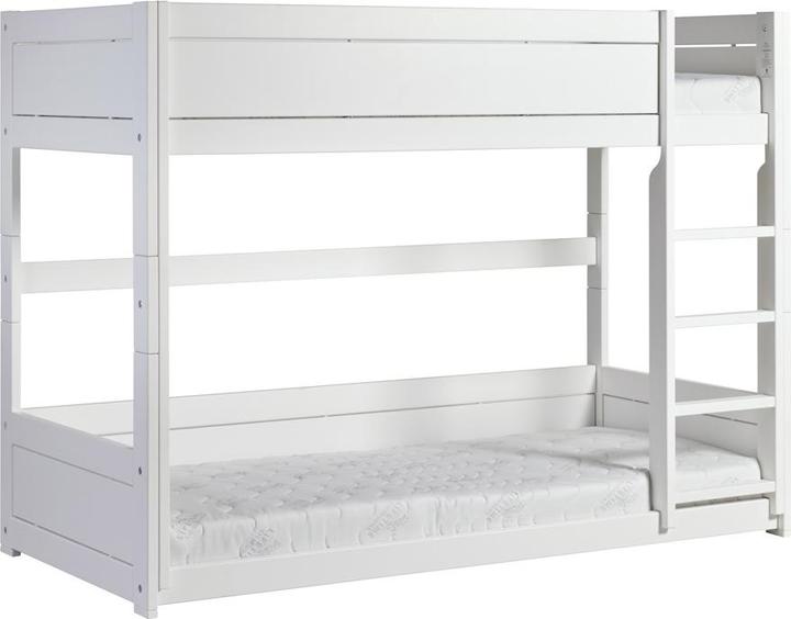 Produktbild Lifetime Kidsrooms niedriges Etagenbett mit gerader Leiter Breeze, Deluxe Lattenrost (90 x 200 cm)