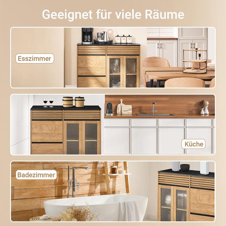Image du produit SoBuy Schrank Sideboard (112 x 40 x 89 cm)