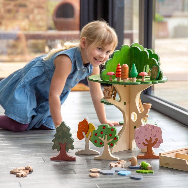 Image du produit TickiT Maison dans l'arbre en bois (15 pièces)