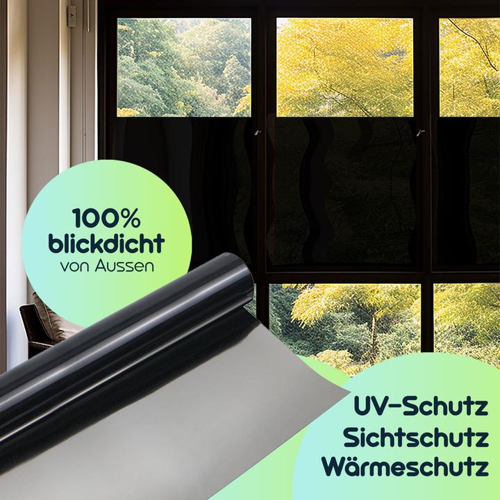 Actual product image Casativo Set of 2 privacy film, dark, with UV protection, self-adhesive (200 x 50 cm)