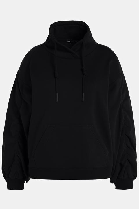 Produktbild Ulla Popken Sweatshirt, Kängurutasche, Oversized, Stehkragen, Langarm (46, 48)