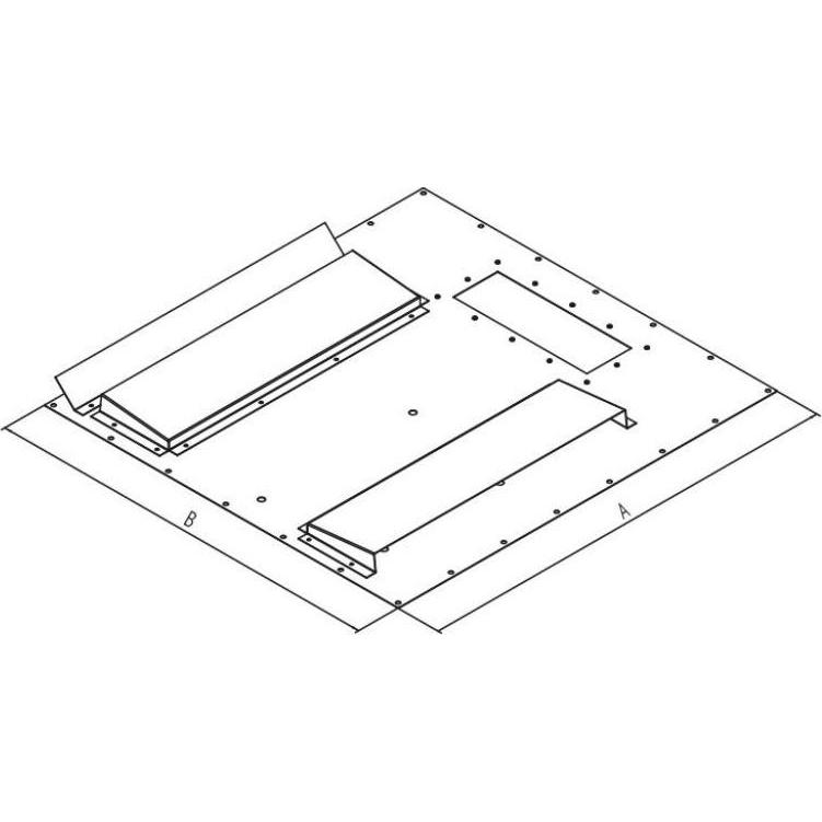 Triton 19"zbh. Klimaeinheit zbh. Zusatzblende für X3/4 fü (RAC-RV-X88-Z8)