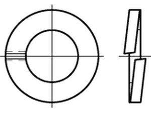 Produktbild Federring DIN 127 B 12 Federstahl galvanisch verzinkt