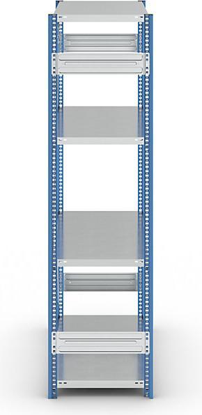 Actual product image eurokraft pro Shelf plug-in rack, blue / galvanized