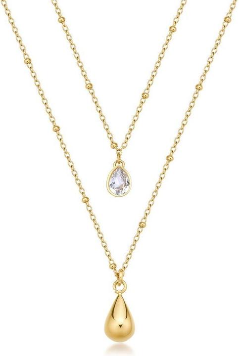 Brosway - Double Gold Plated Tear Drop Perfect Necklace BPC37 (Oro)