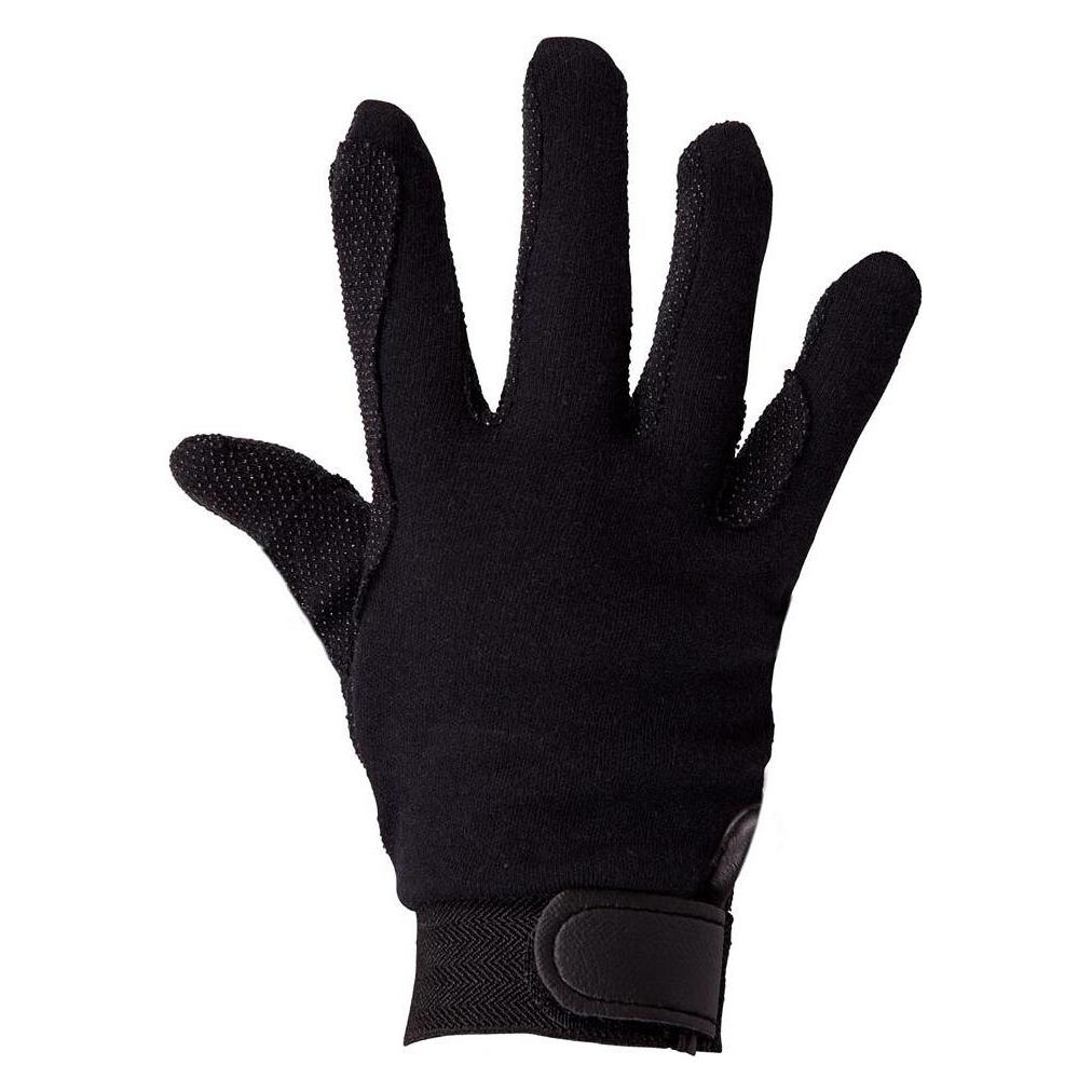 Premiere, Unisex, Handschuhe, Reithandschuhe Aus Baumwolle, Schwarz, (M)