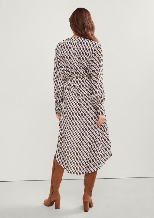 Actual product image Comma Kleid Blusenkleid mit Allovermuster (40)