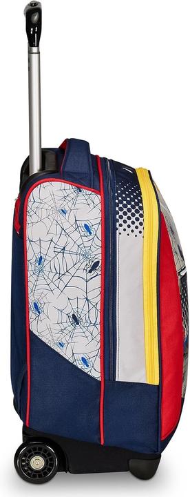 Actual product image Spiderman Double Compartment Travel Backpack with Telescoping Handle and Wheels (37 l)