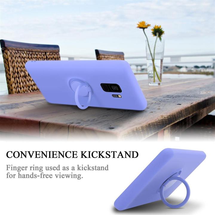 Actual product image Cadorabo TPU Liquid Ring Silicone Case Cover (Samsung Galaxy S9+)