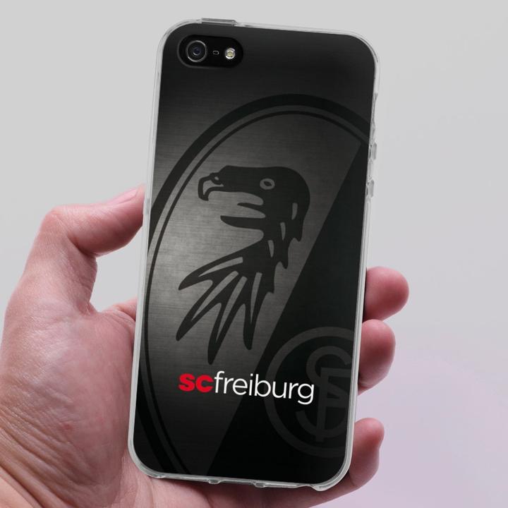 Produktbild DeinDesign Silikon Hülle für Apple iPhone 5s Handyhülle Case Smartphone Schutzhülle Metallic Look Offizielles (Apple iPhone 5s)