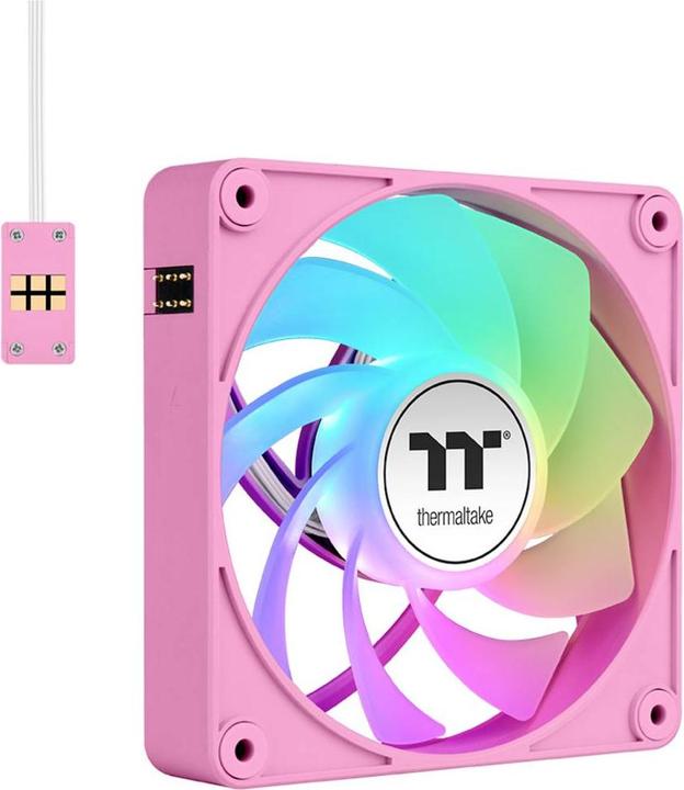 Image du produit Thermaltake TT CT120 EX Reverse ARGB PC Cooling Fan 3 Pack Pink (120 mm, 3x)