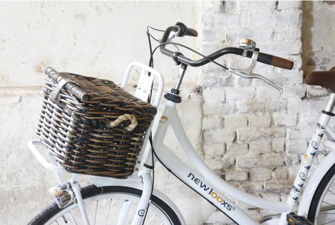 Actual product image New Looxs Bicycle Basket Melbourne Wicker Basket (24 l)