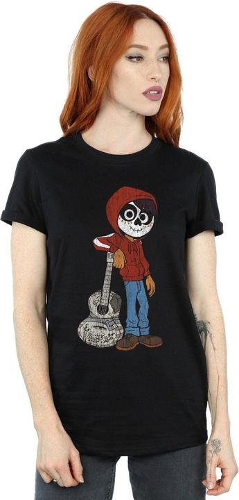 Actual product image Disney Womens/Ladies Coco Miguel With Guitar Cotton Boyfriend T-Shirt (L)