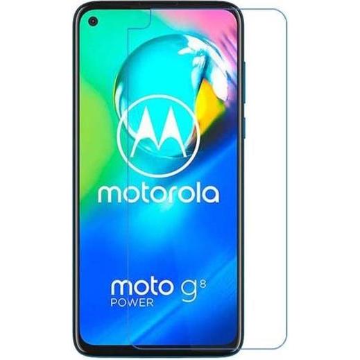 MU Budget Schutzglas Displayschutz (1 Stück, Motorola Moto G8 Power), Smartphone Schutzfolie, Transparent