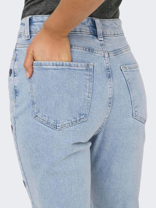Produktbild Only Gerade geschnitten Hohe Taille Jeans Straight-Fit jeans (W31/L34)