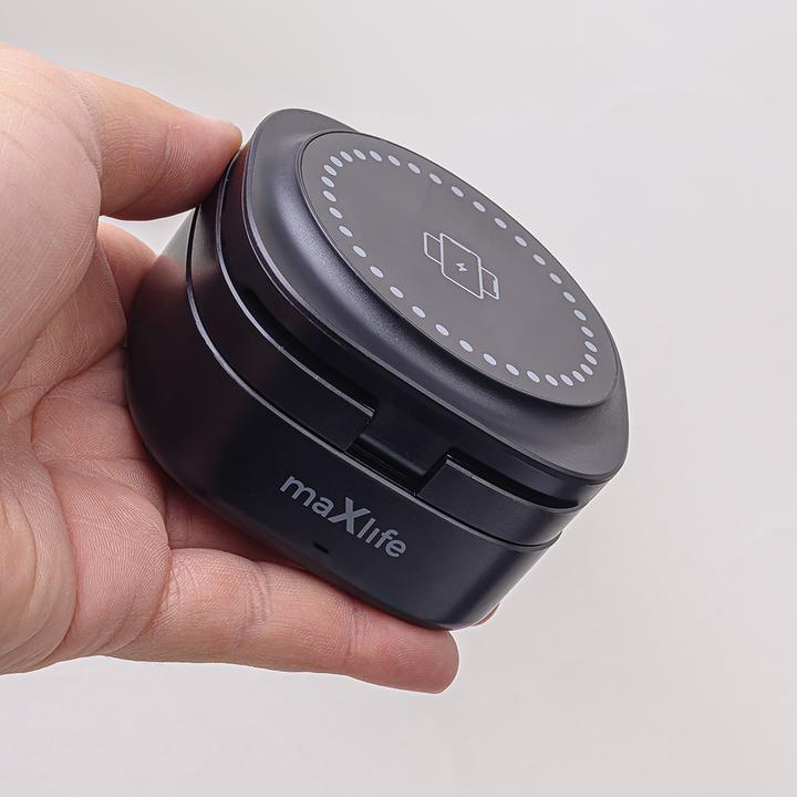 Actual product image Maxlife MXWC-06 magnetic wireless charger 15W black 3in1 (15 W)